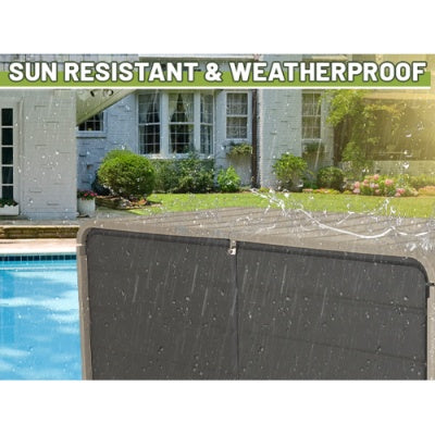 260 Gallon Plastic Deck Box, Large Patio Storage Box With Lock, Wheels  Waterproof Lid For Outdoor Cushions, Garden And Pool Supplies Gray