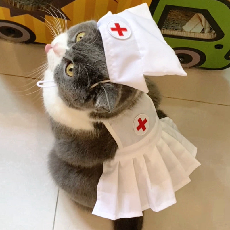 Fashionable And Personalized Cat Dress Set