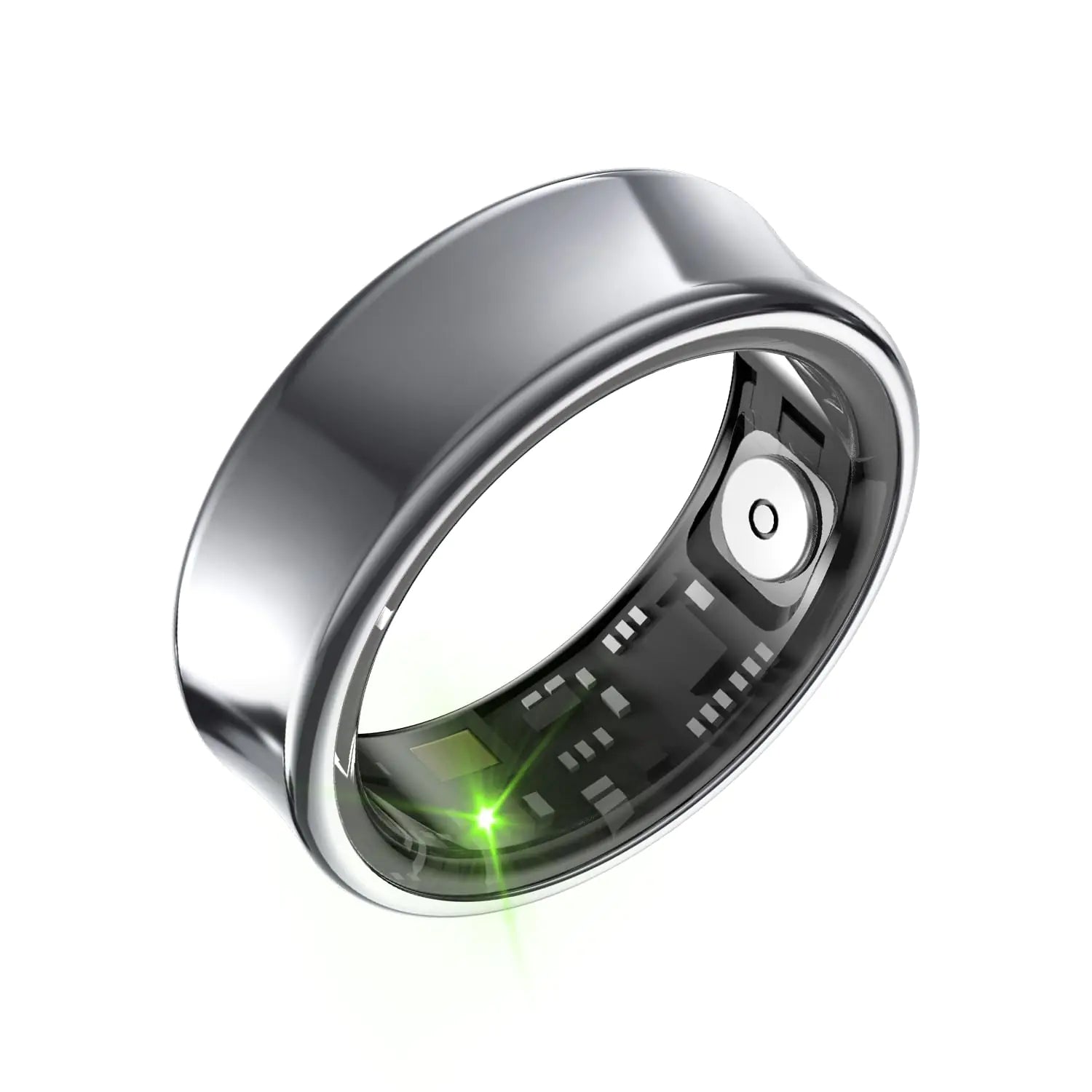 Tulbeys Smart Ring for Men & Women - 5ATM Waterproof Health & Fitness Tracker Heart Rate Monitor Hand Gesture Brush Tiktok Titanium Alloy Smart Rings for iOS/Android(DeepGray #9)