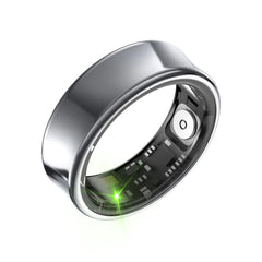 Tulbeys Smart Ring for Men & Women - 5ATM Waterproof Health & Fitness Tracker Heart Rate Monitor Hand Gesture Brush Tiktok Titanium Alloy Smart Rings for iOS/Android(DeepGray #9)