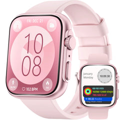 Lovouse Smart Watches for Women [46mm] Bluetooth Call Sleep & Stress Tracking GPS Activity Tracker 120+ Sports Modes Water Resistant (GoldPink)